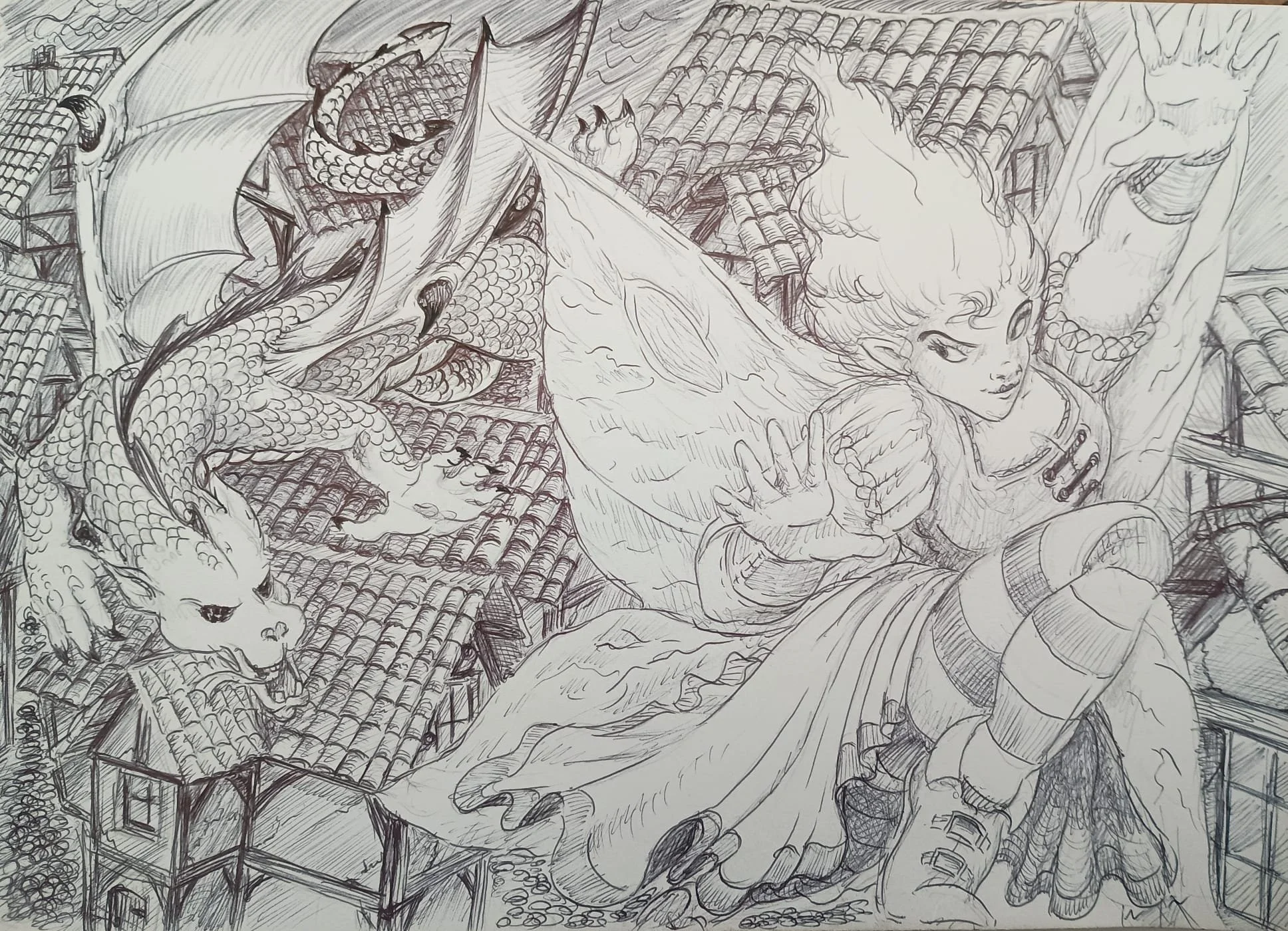 The Clerics of Desna take to the air.