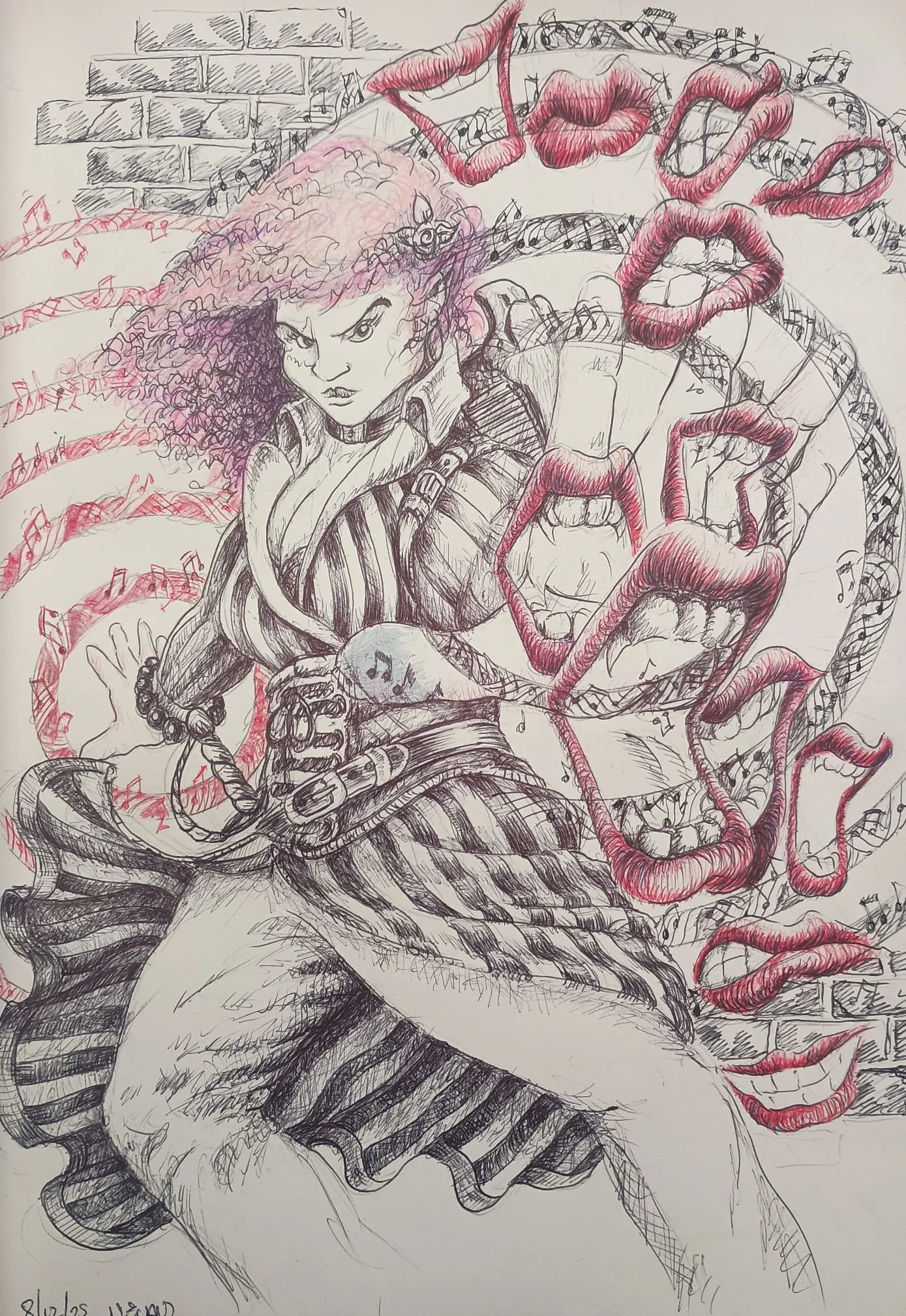 The bard Calli E-K has the power to charm, to fascinate or to unleash the debilitating Hideous Laughter!