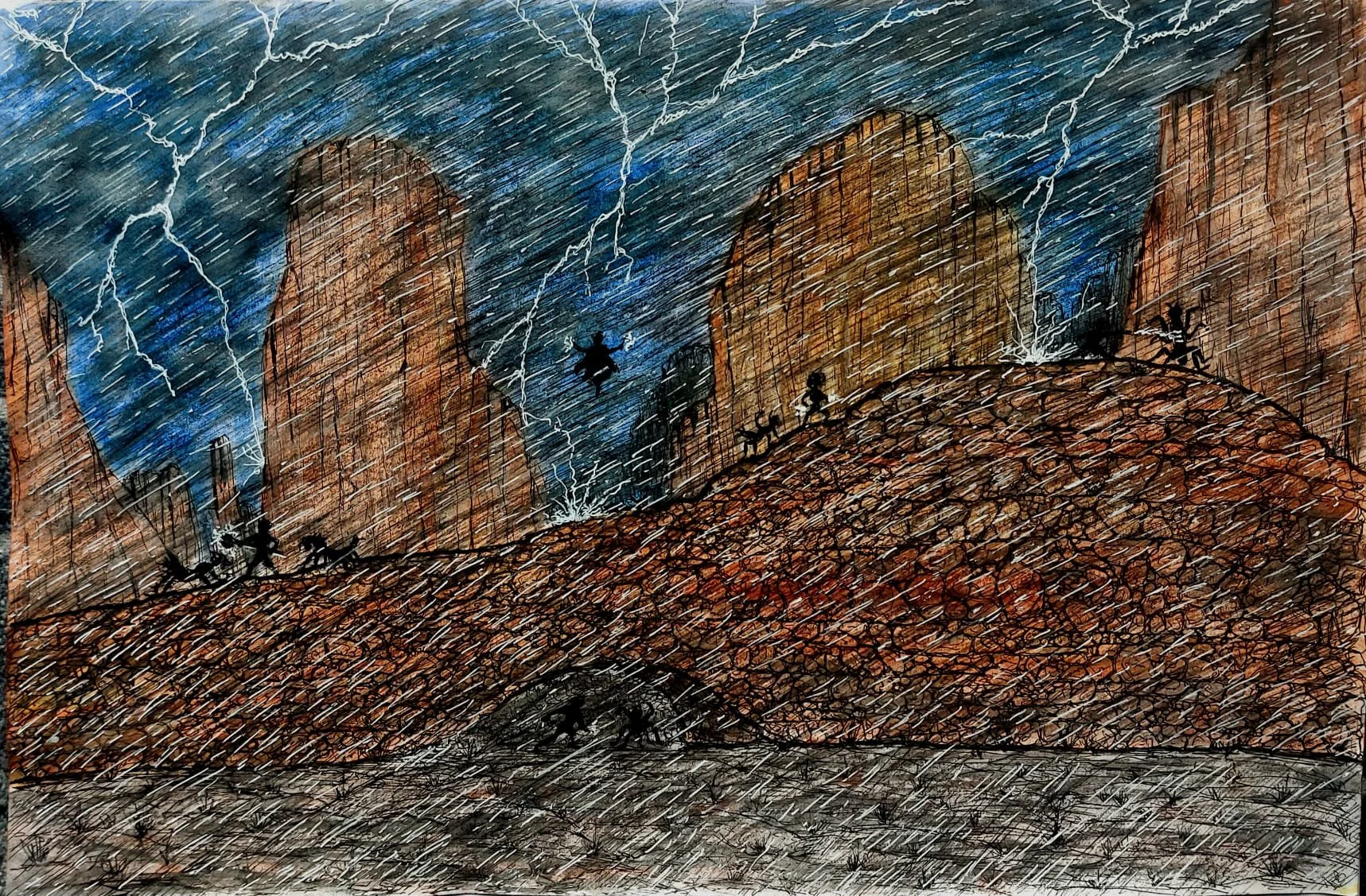 Ankheg battle at night.jpeg