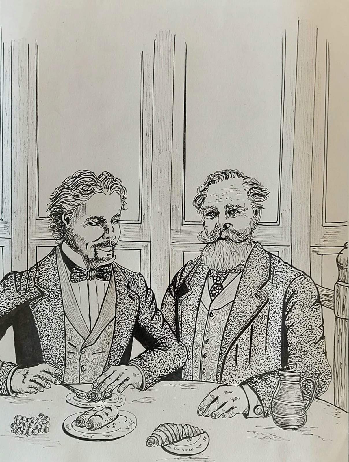 Nightingale has breakfast with his father