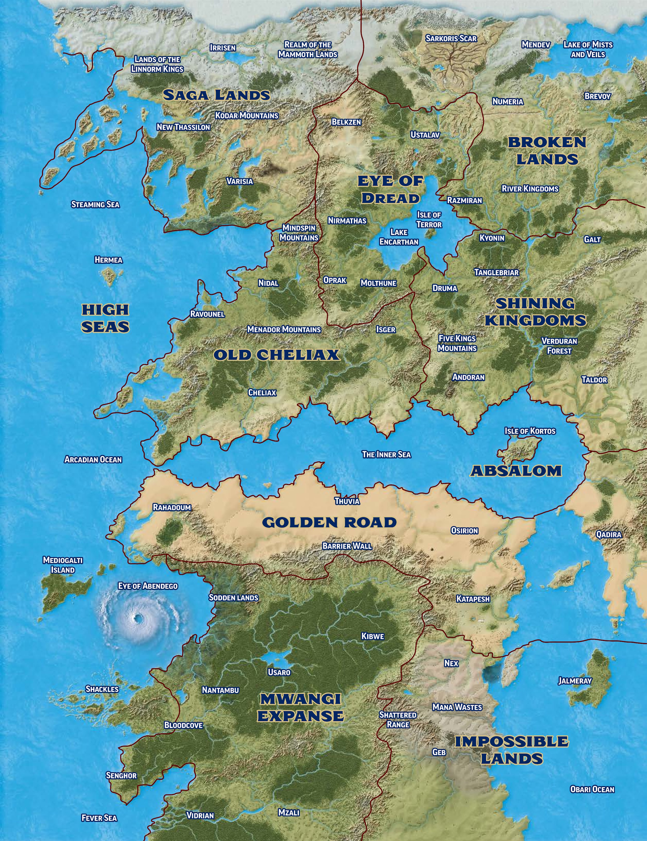 Map of Golarion