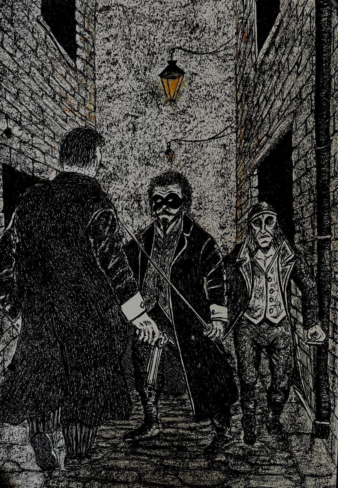 Encounter in an alleyway