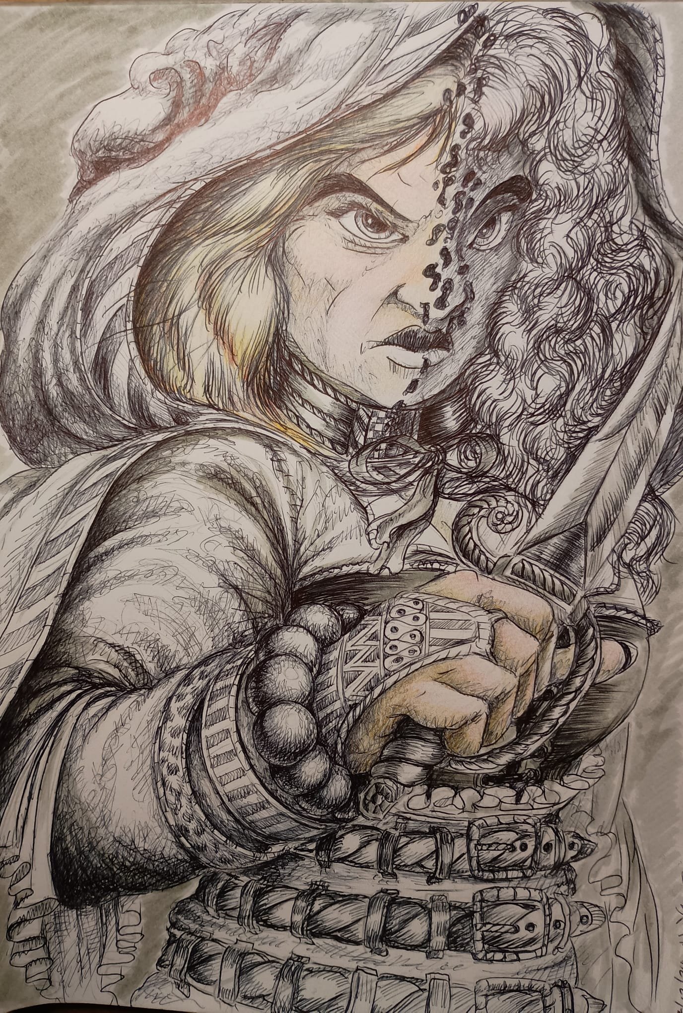 Calli disguised and forced to wield a knife to survive an encounter on the streets of Korvosa.
'When words fail!'