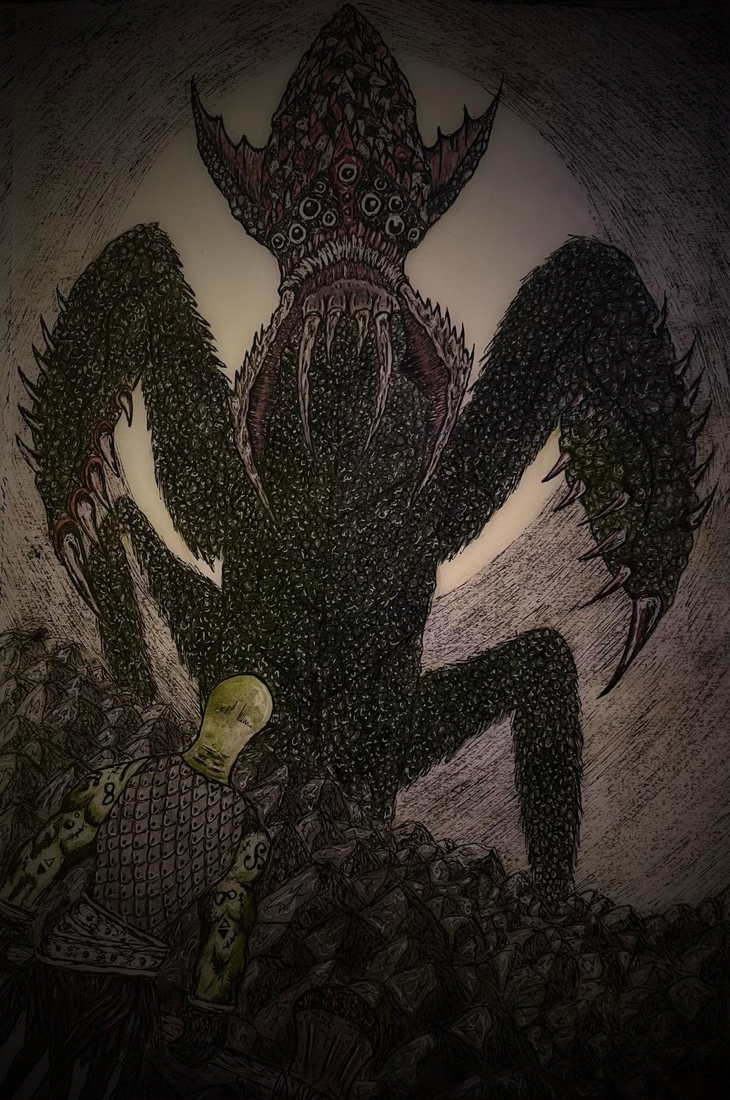 Travis faces an enormous Ankheg