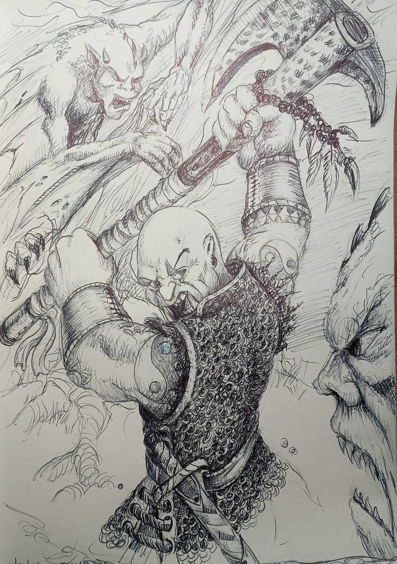 Travis unleashes as Gargoyles attack!!!