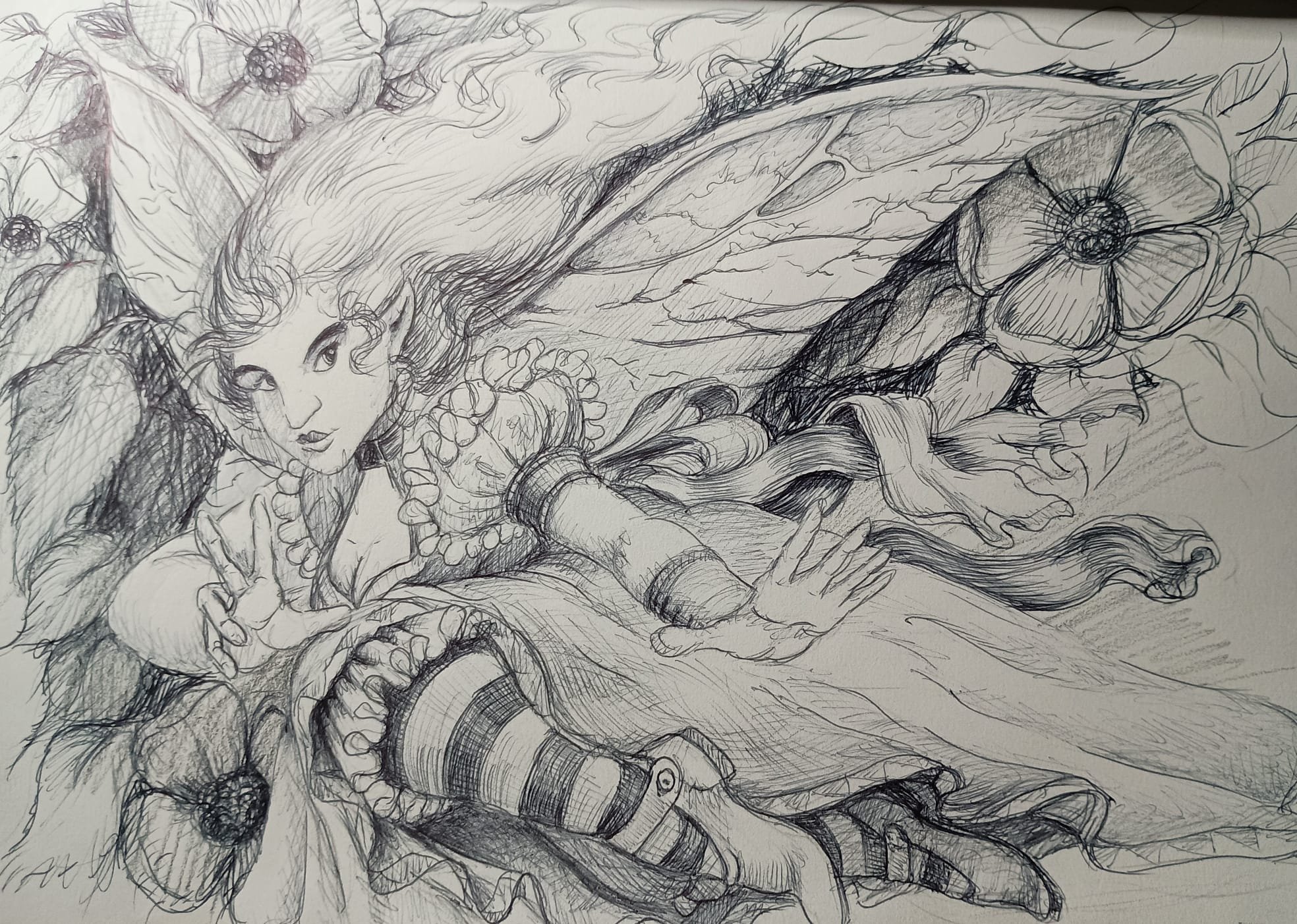 Calli's lyrakien Rune flitting into the fray