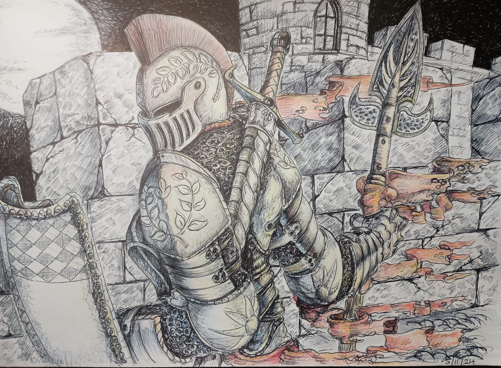Grey Maiden standing a lonely vigil guarding Korvosa