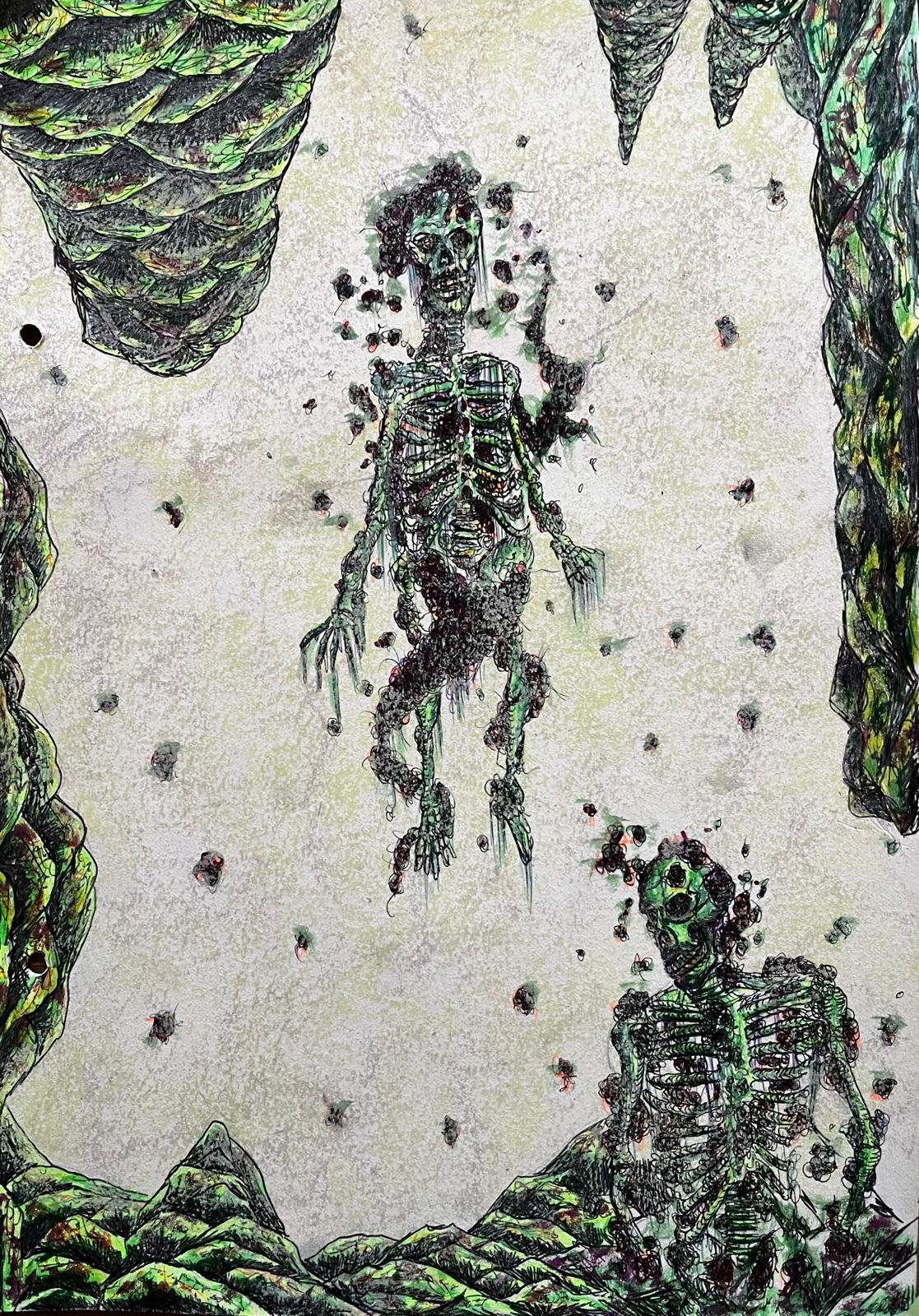 Moss covered skeletons