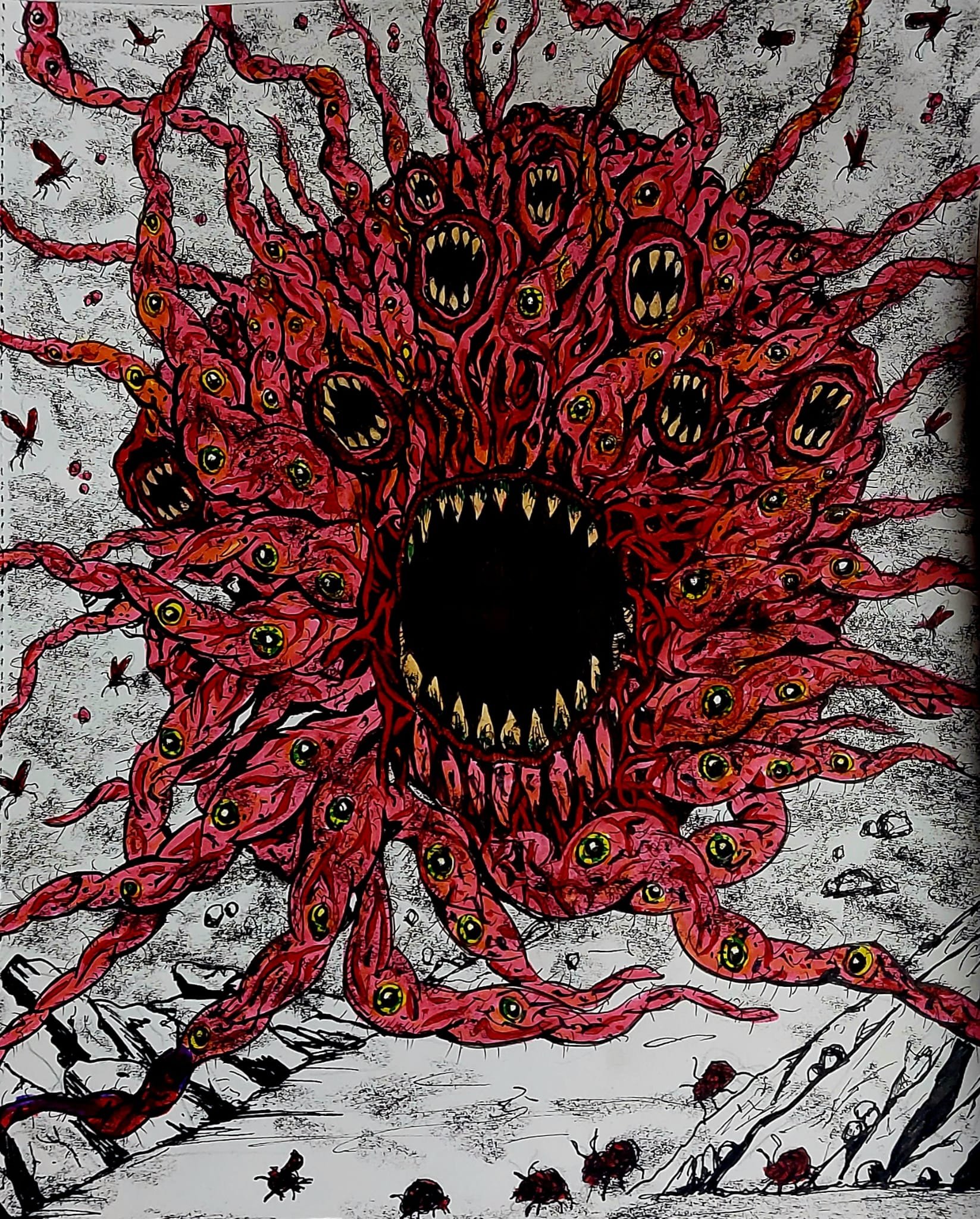 It follows. The Dark World Beast