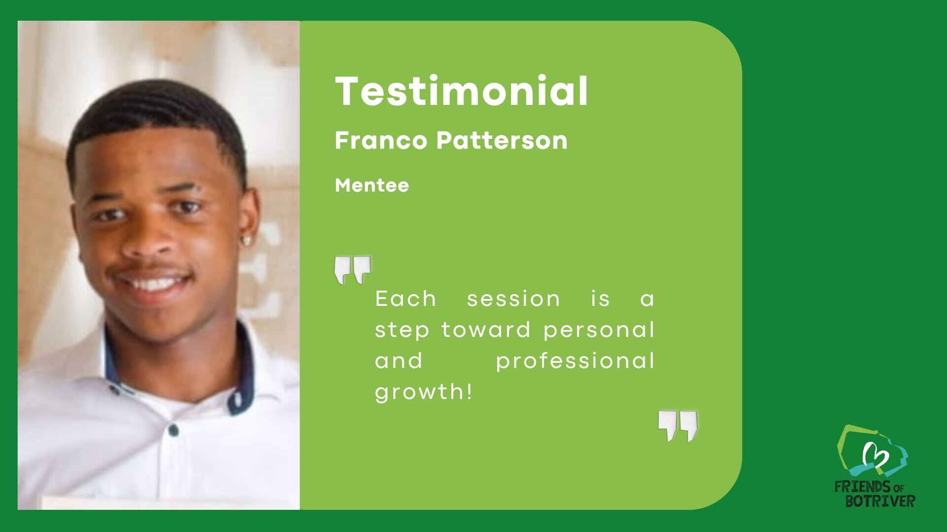 Testimonial from Max&rsquo;s mentee Franco 💚

🌐 Joining the mentorship program was nerve-wracking at first, especially with the new experience of Zoom meetings. Over time, I got used to it, and my initial mentor, Elke, made it a comfortable journey