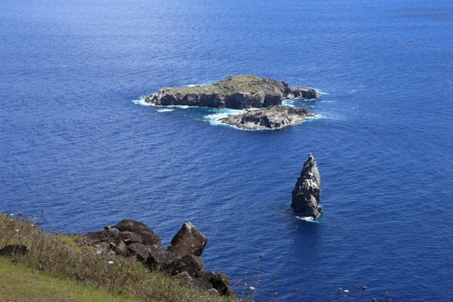 View from the Rapa Nui coastline