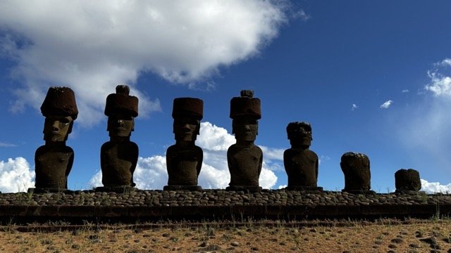 Moai Heads Rapa Nui