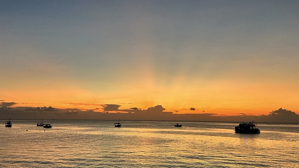 Sunset from Beach House