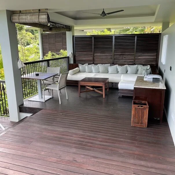 Private villa deck - Raffles Seychelles