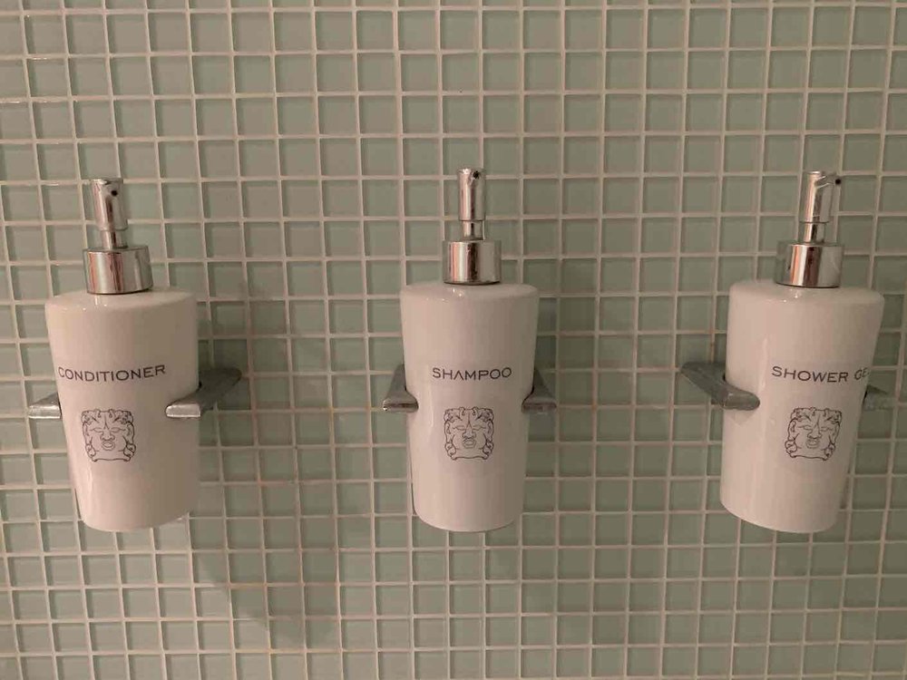 Shampoo shower gel and conditioner