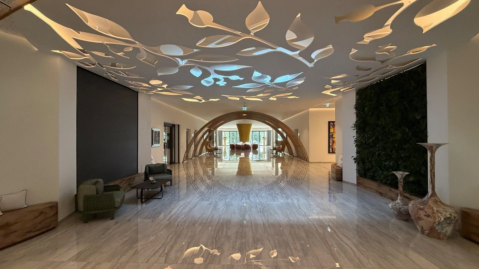 Contemporary interior and reception area at BUFF Medical Resort in Konstanz, Germany.
