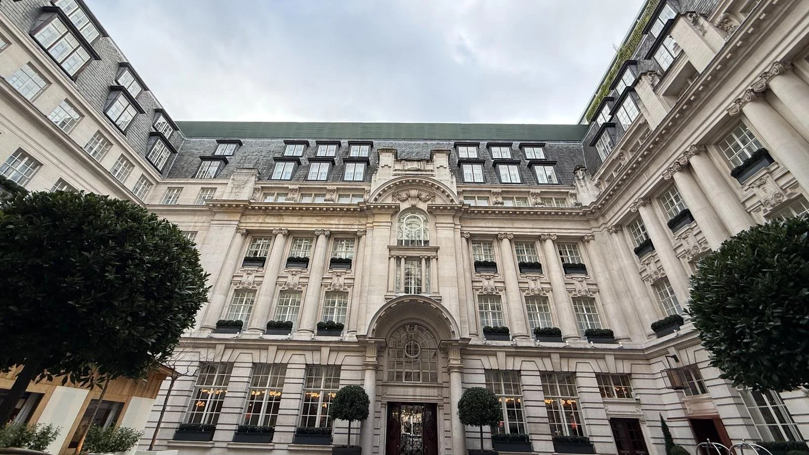 Historic courtyard façade of Rosewood London in Holborn
