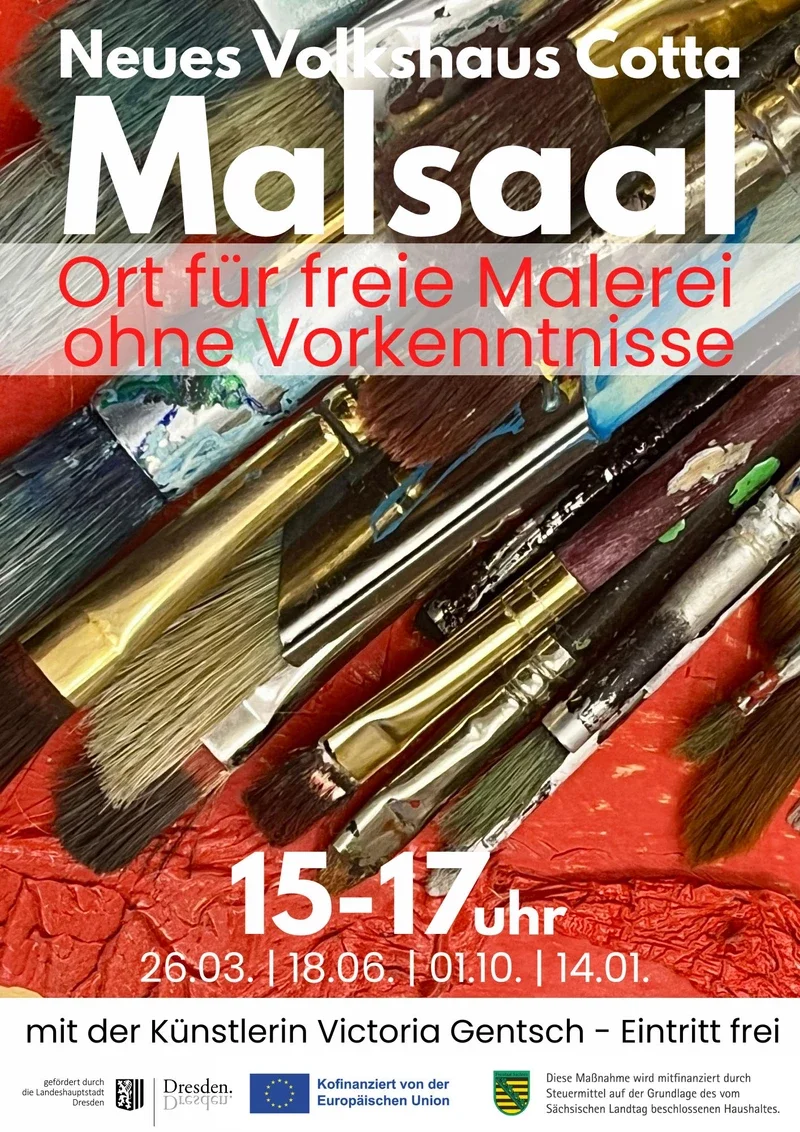 Neues Volkshaus Cotta offenes Angebot: Malsaal mit Victoria Gentsch