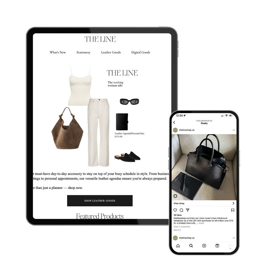 Strategic &amp; stylish &mdash; email marketing and social media management for @thelineshop.ca. 

Creating a consistent brand identity across all marketing channels and developing a strategy that speaks to your ideal customer is key. It ensures that