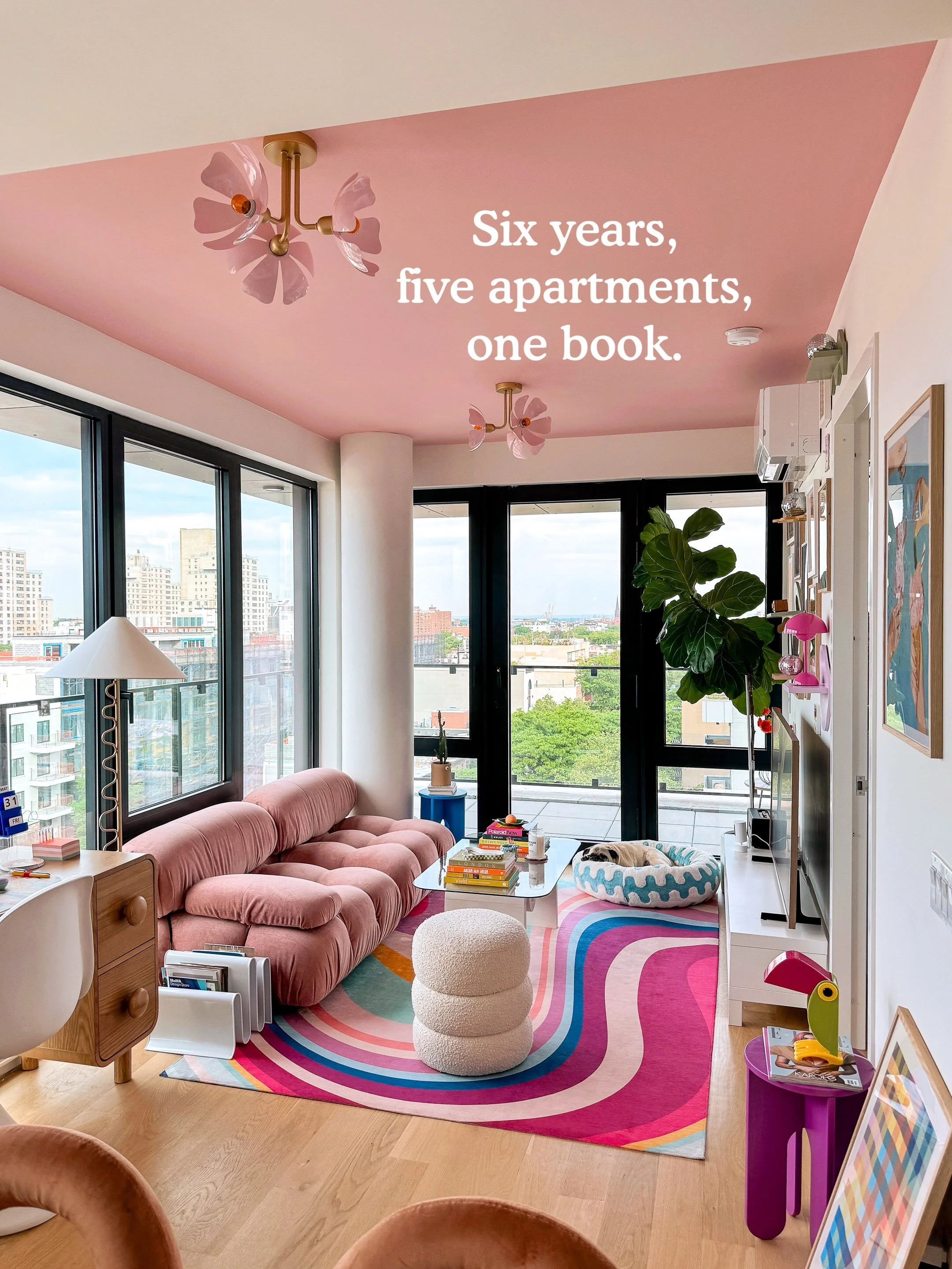 So excited to see my debut book DOPAMINE DESIGN (published by Ten Speed Press) hit the shelves in two weeks! :)

5 apartments over 6 years taught me one big thing, your home should make you happy the second you walk through the door ✨

Inside, I&rsqu