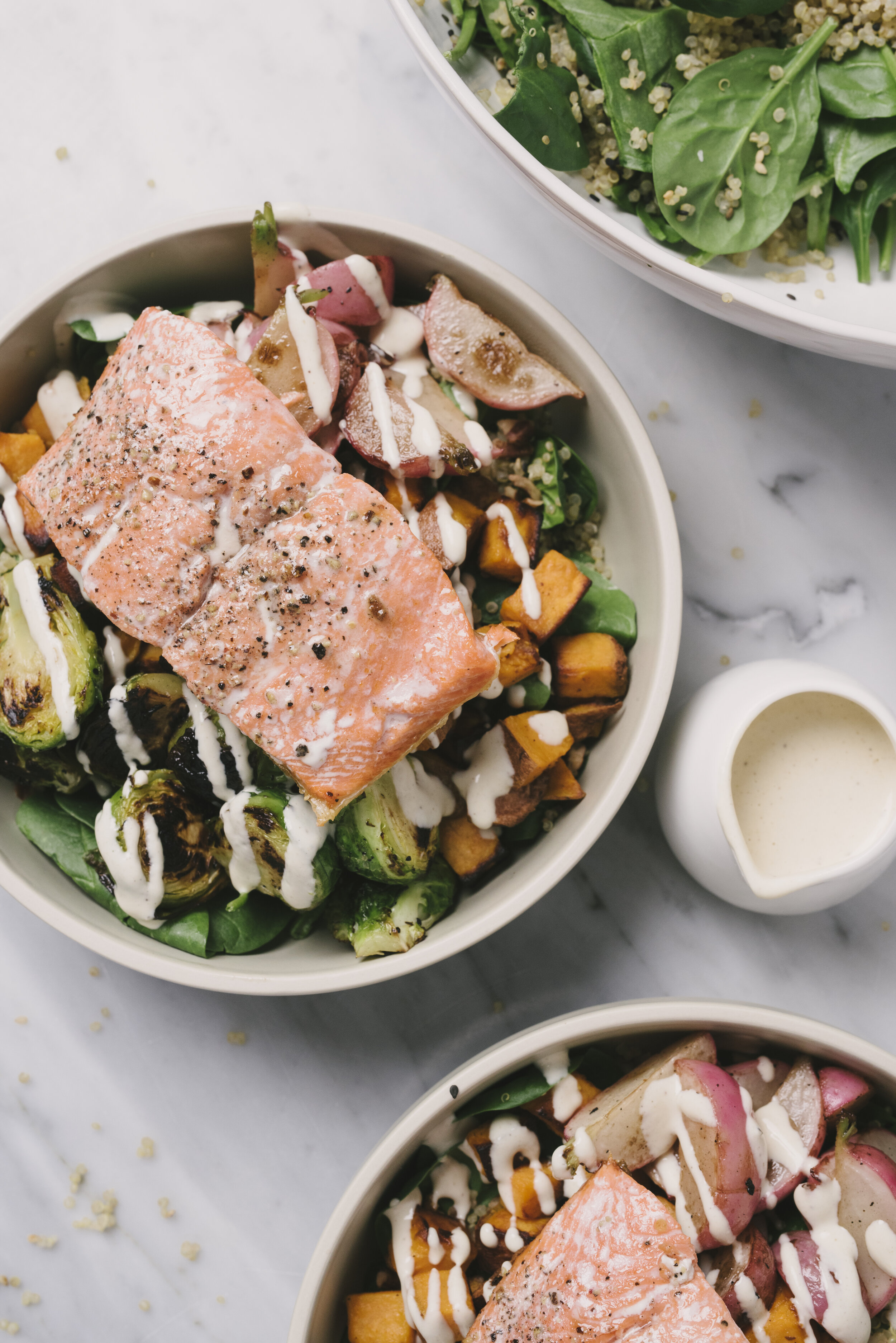 Salada de salmão