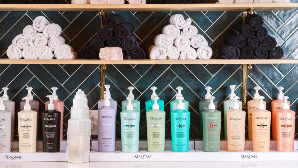 Kérastase hair products available at the salon