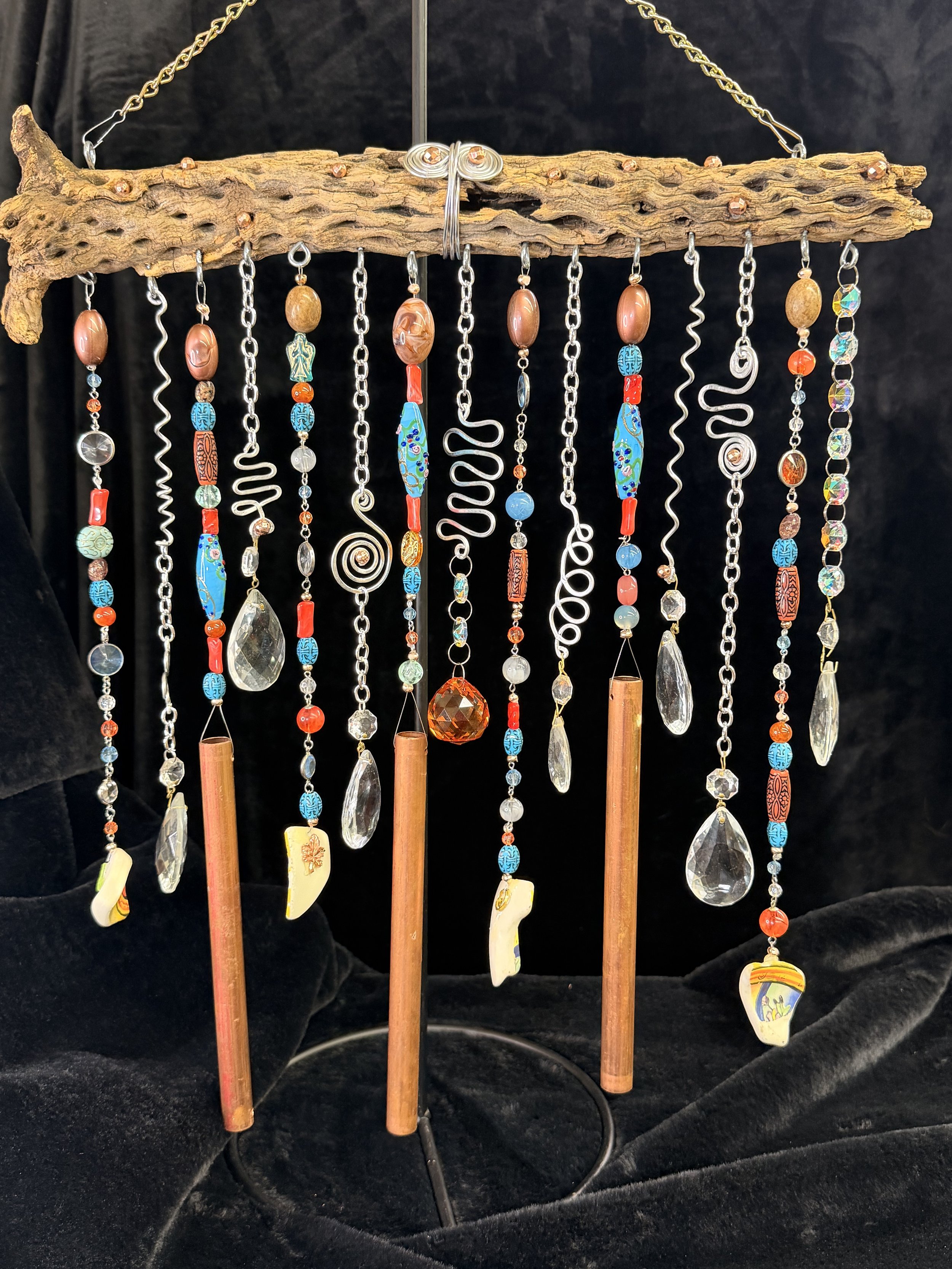 Cholla Cactus Wood Wind Chime and Sun Catcher