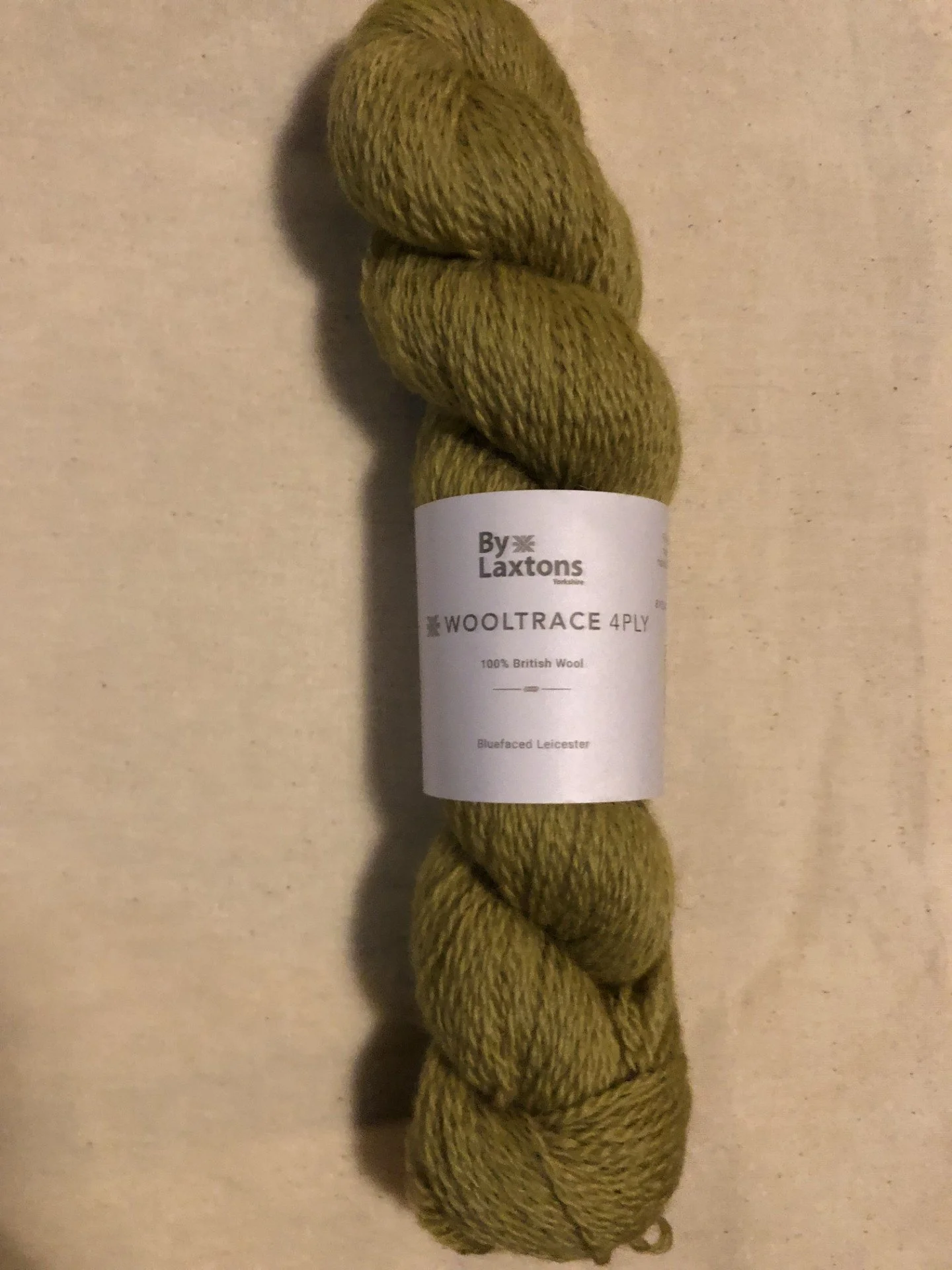50g 4ply hank - Dried Lime - Wooltrace