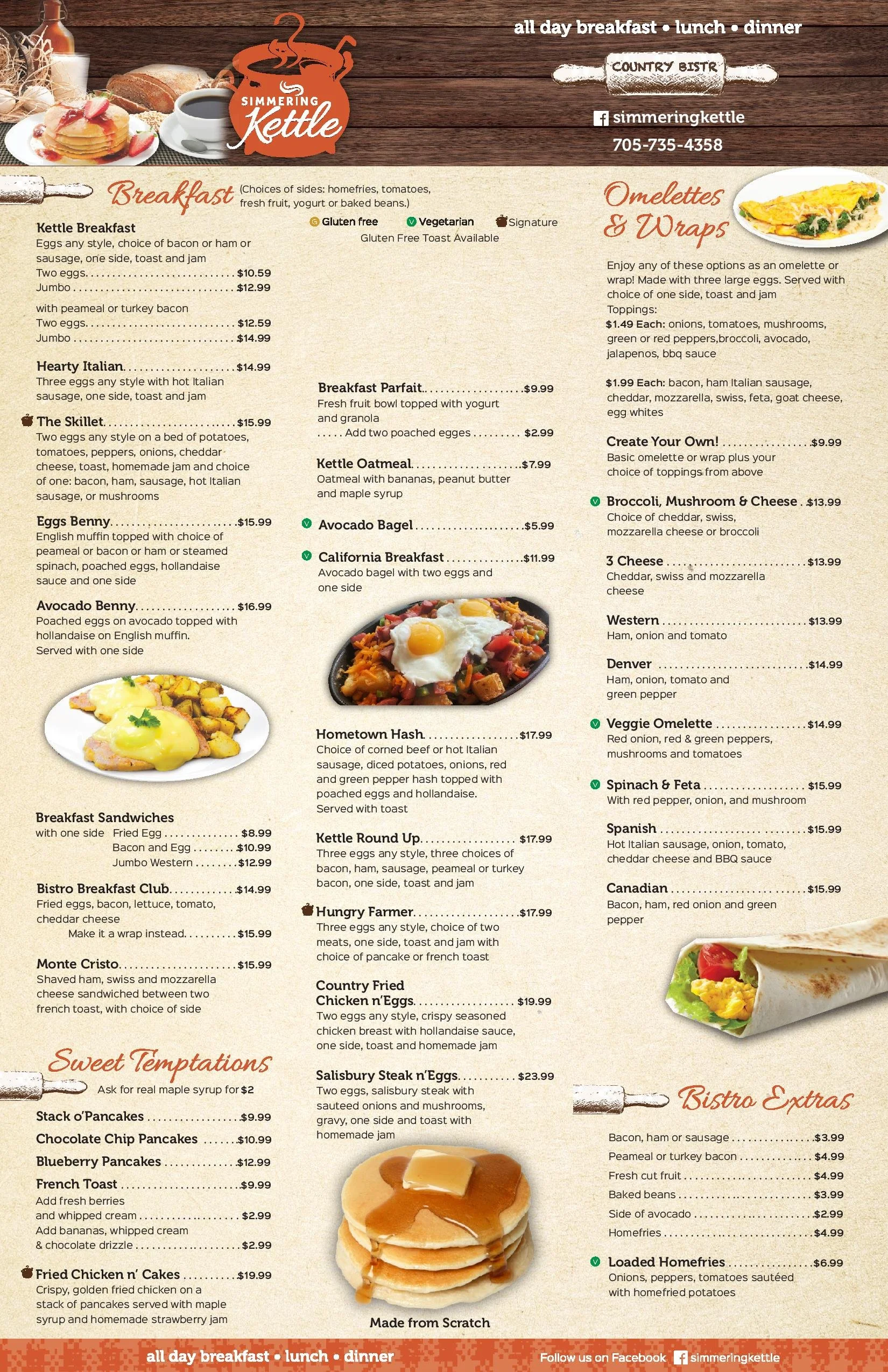 Menu — Simmering Kettle