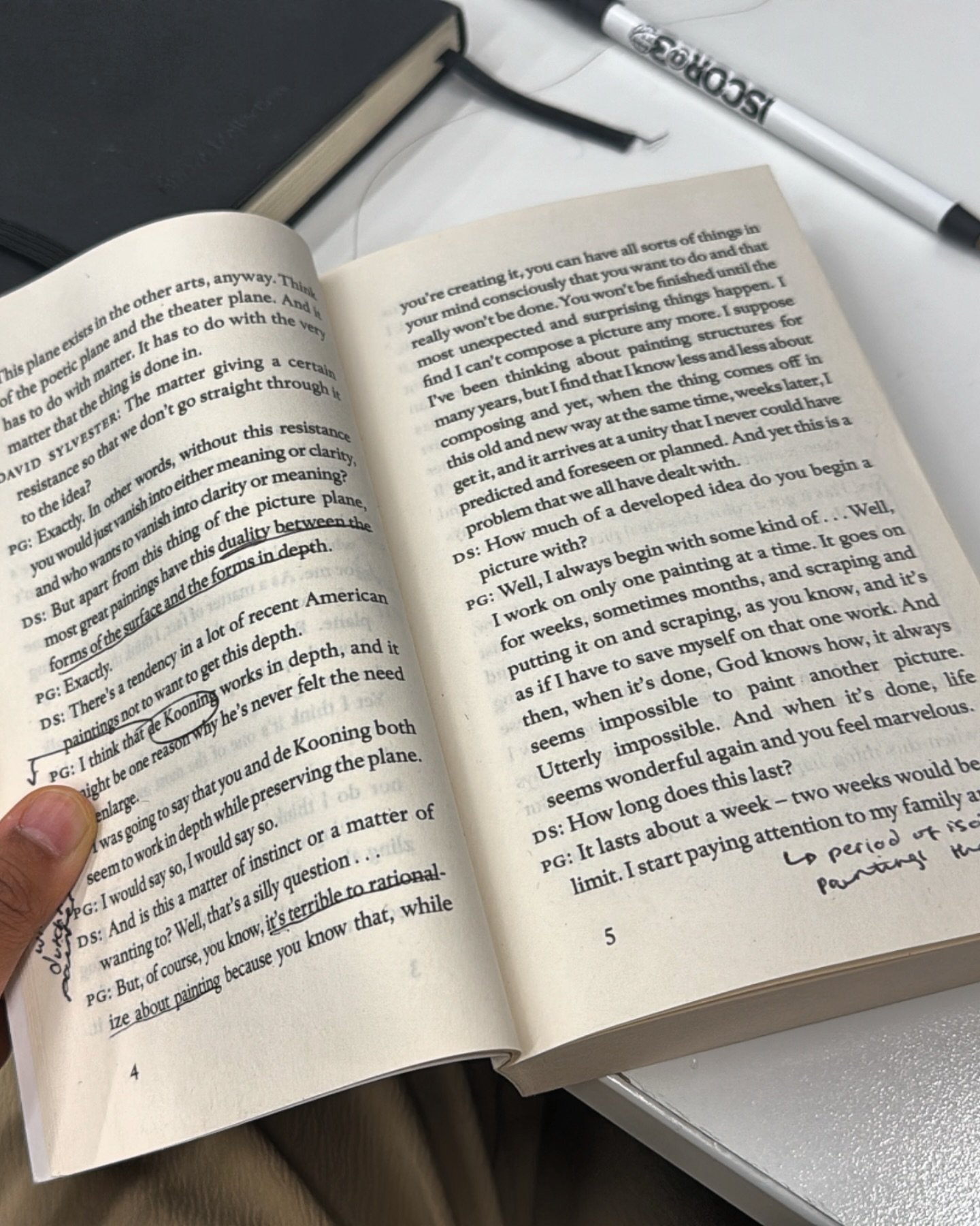 I&rsquo;ve begun annotating physically again and it feels really good to be able to hold onto the words so tangibly. I struggle to keep my eyes on the page sometimes but recently I&rsquo;ve gotten back into nonfiction texts and specifically art texts