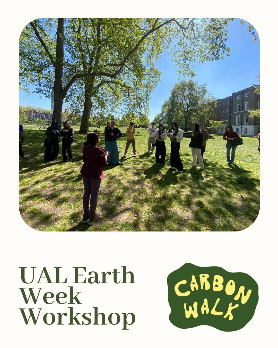 And with that the Carbon Walk workshop came to an end. Really enjoyed facilitating with @tiasauras_rex_design and @bettyzhang613 as well as our course leader from last year&rsquo;s Diploma of Professional Studies, Sam Jarman.
Scroll through the event