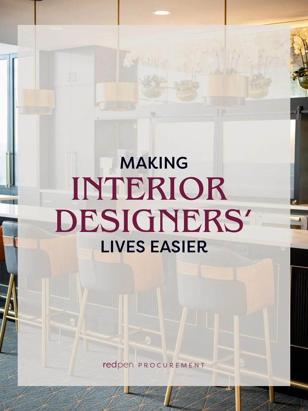 Making interior designers&rsquo; lives easier &mdash; that&rsquo;s what we do.
&nbsp;
You focus on the creative. We handle the logistics, from pricing and purchasing to warehousing, installation, and beyond. Whether you need full-service procurement 