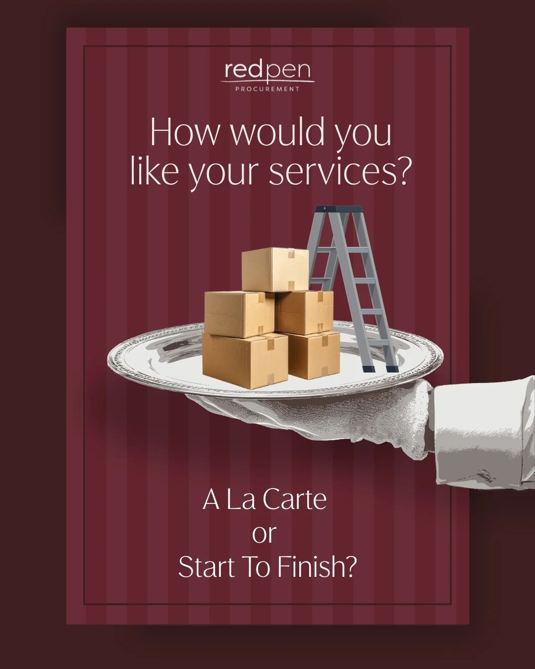 How would you like your services? 📦
 
Some design teams bring us in for full-service FF&amp;E procurement.
Other teams only need support with warehousing and installation. 🚚
 
&Agrave; la carte or start to finish, we structure our services around w