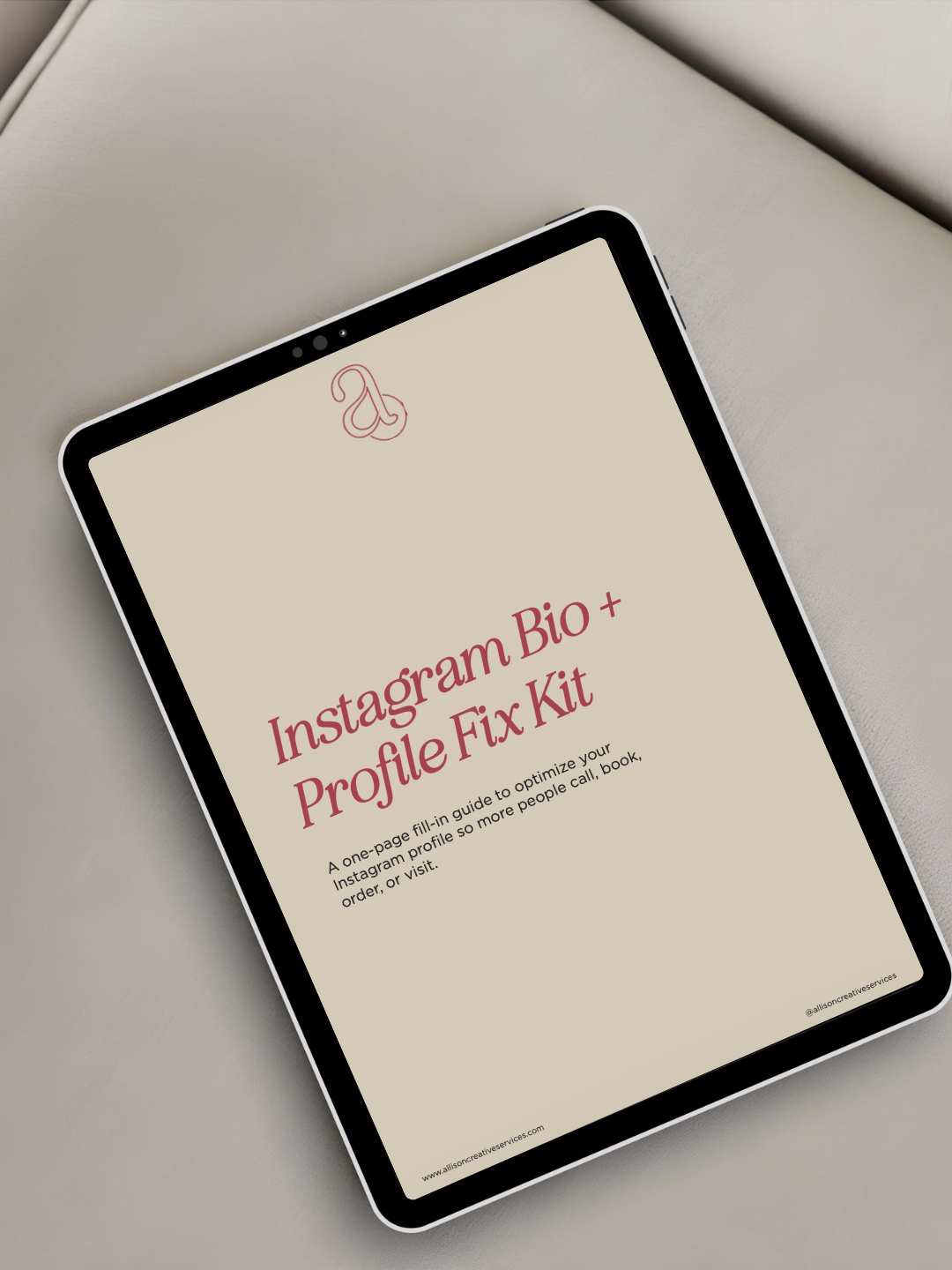 Instagram Bio + Profile Fix Kit