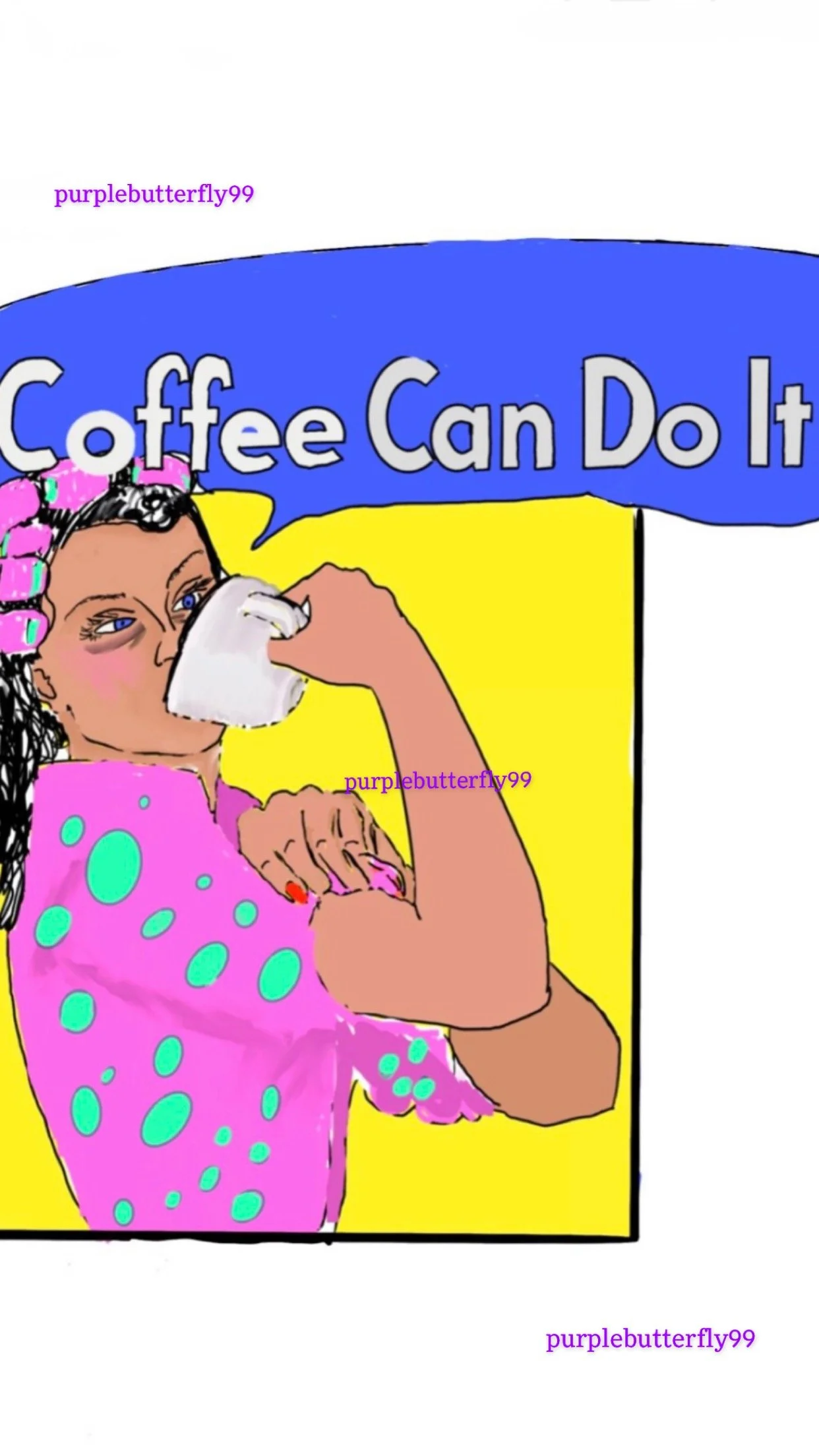 Coffee Can Do It!  Digital Card