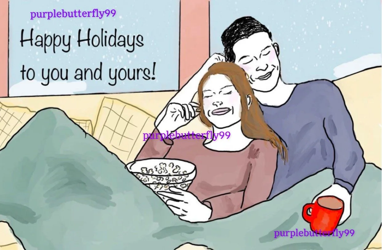 Happy Holiday Couple Digital Card