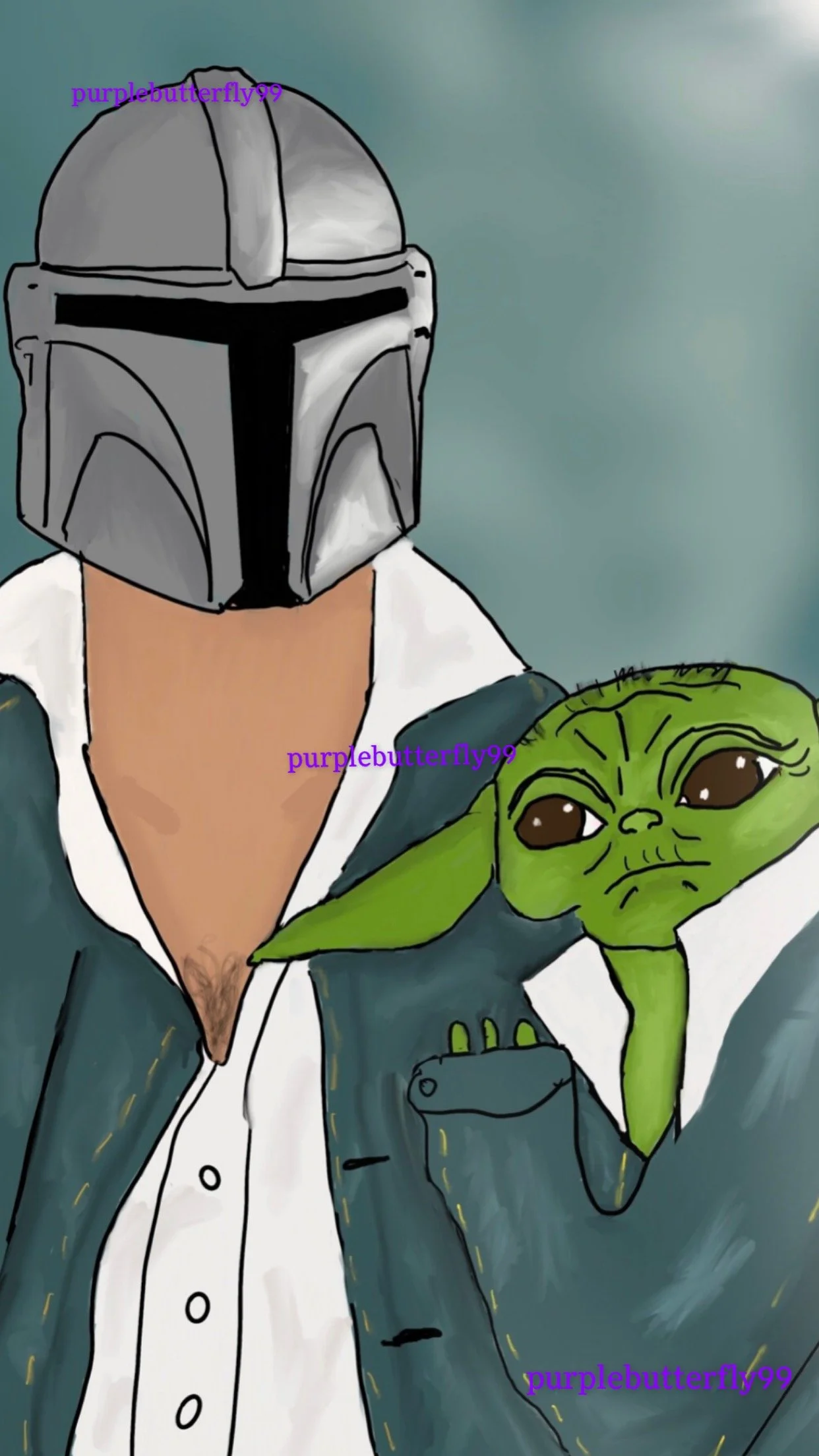 ManDADlorian digital print