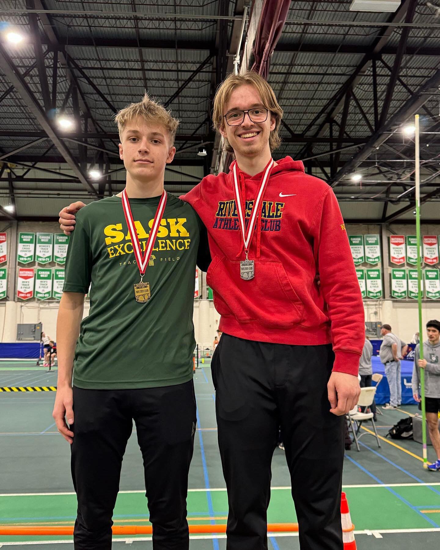 A few RIVA athlete highlights to share from this past weekend&rsquo;s Kinsmen Indoor Games:

Friends and teammates, Jackson King and Luke Schamber, had a battle in the U18 men&rsquo;s 60m Saturday afternoon. The officials had to go to the thousandth 