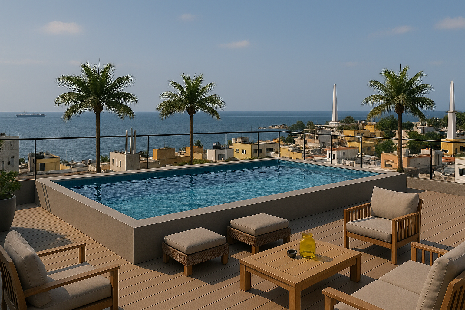 Rooftop con Piscina y Bar