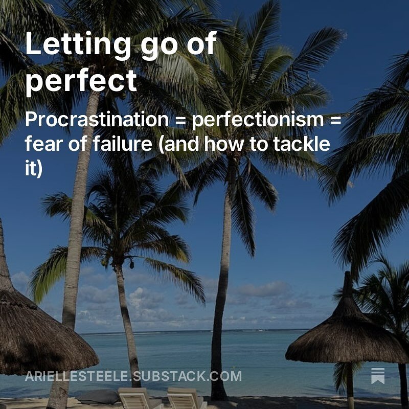 After almost seven months (gulp), I&rsquo;ve finally written another newsletter for my Substack, Too Much. No one will have noticed or cared, but I did, and my lack of writing represents my avoidance, pursuit of perfection and fear of failure. This i