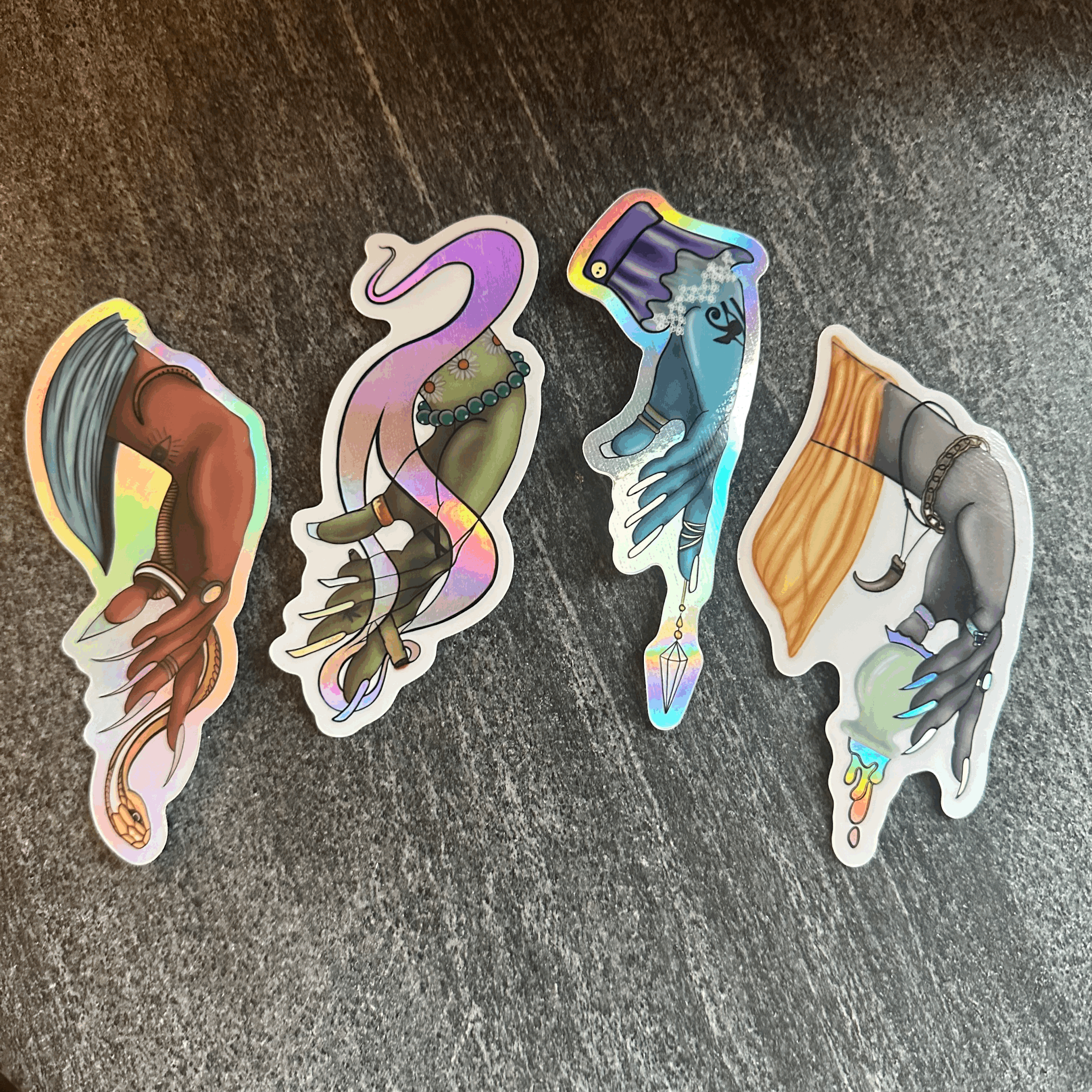 Holographic Witch Sticker Pack