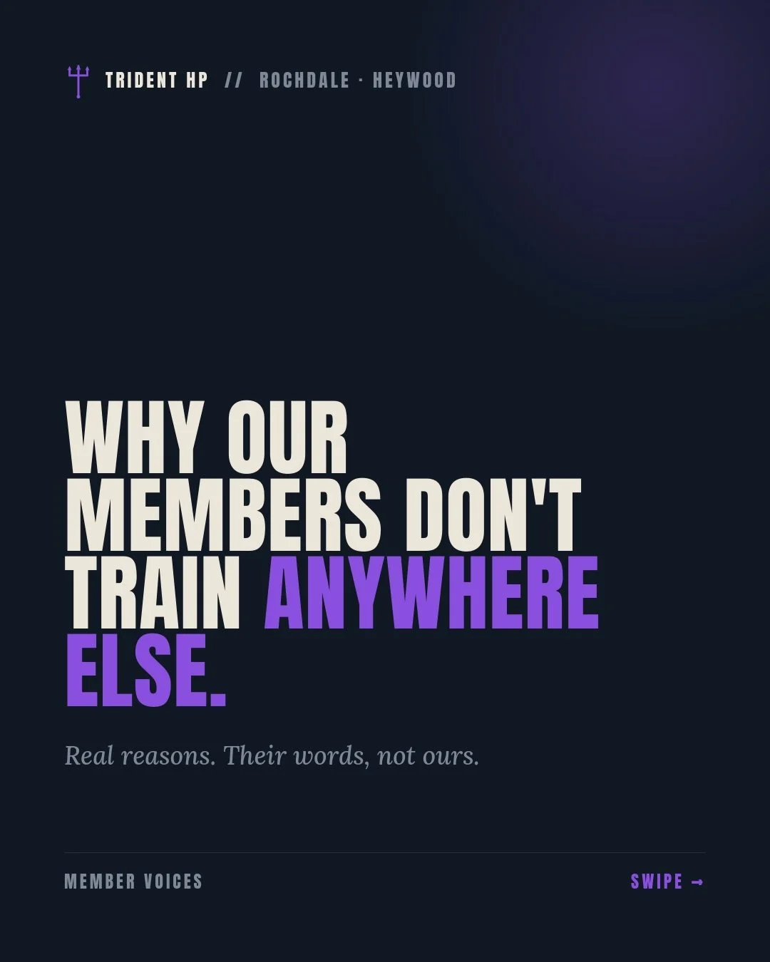 Sound like your kind of gym?
DM &lsquo;gym&rsquo; to arrange a free session.