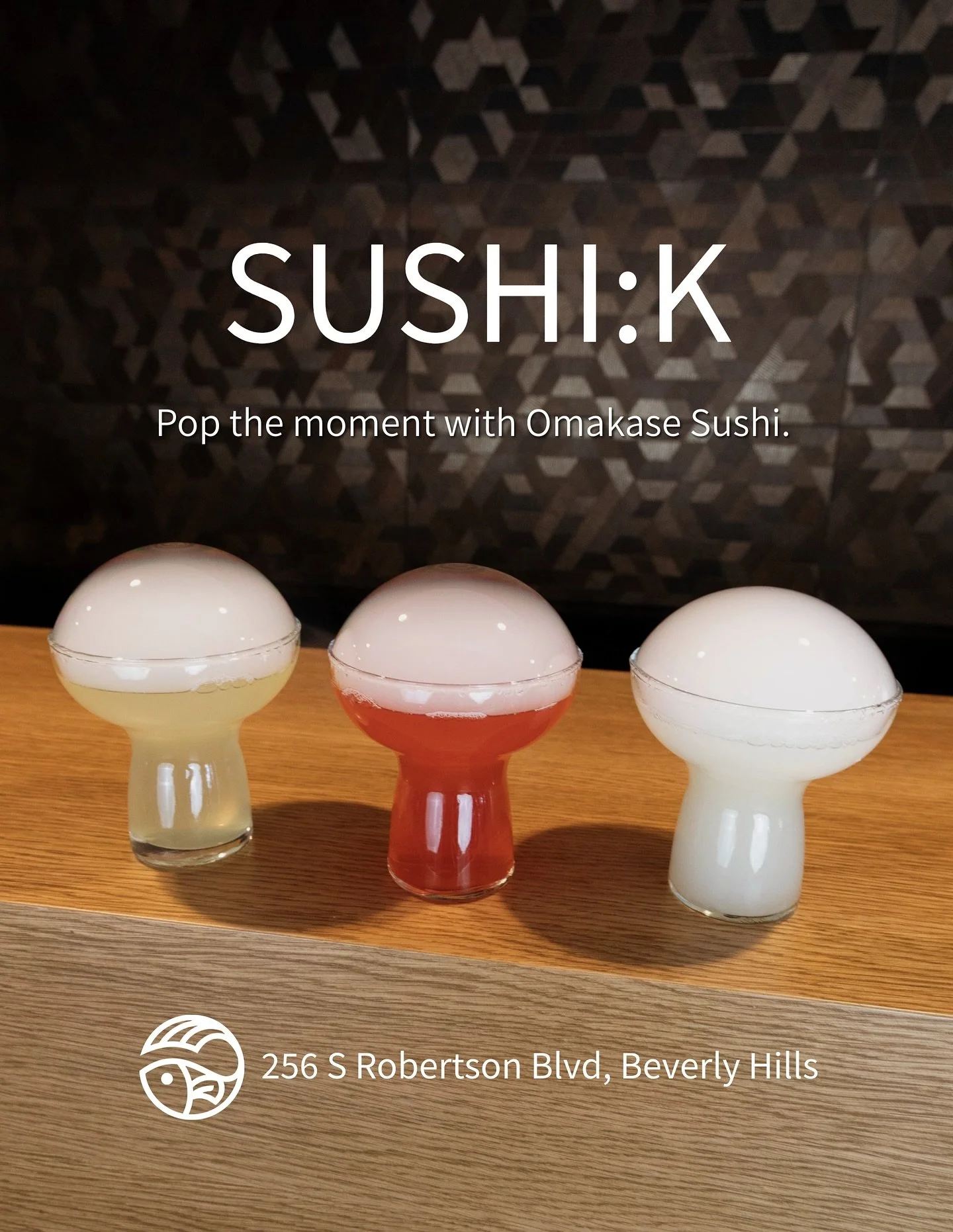 Enjoy delicious omakase sushi with cocktails! 

This is K&rsquo;s Special Margarita.
Flavors available: lime, strawberry, and yuzu.

Let&rsquo;s pop the balloon and drink it 🫧🫧🫧

#losangeles #japanese #sushirestaurant #beverlyhills