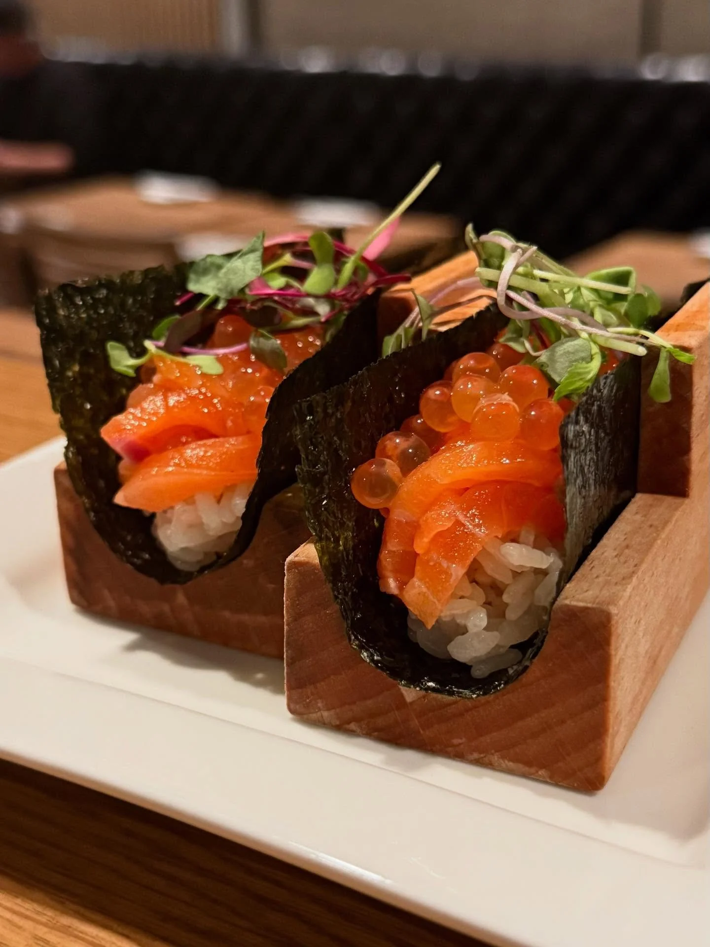 Fresh salmon, bursting ikura, and that perfect crisp nori &mdash; a hand roll worth savoring. 🍣✨

#sushik #beverlyhills #sushila #handroll #ikura #salmon #sushitime #laeats #secrethiddenla #sushilovers #omakase #japanesefood #lafoodie #eatLA #losang