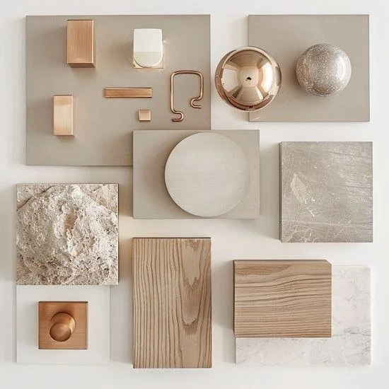 mood board champagne
