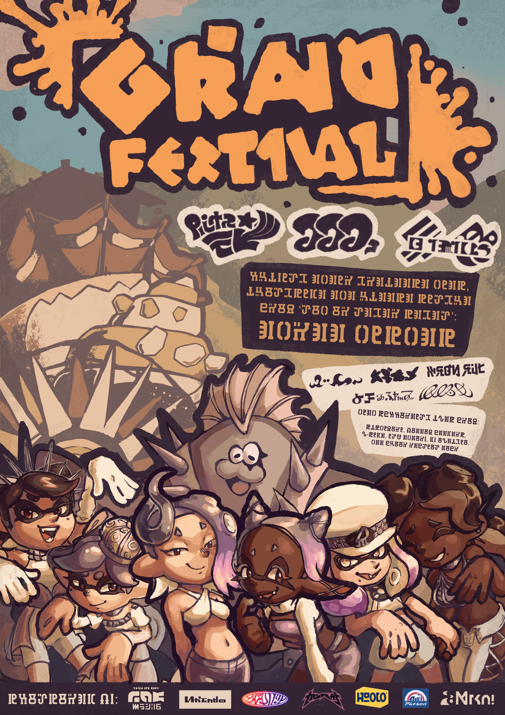 Splatoon Grand Festival Print — goodlouse