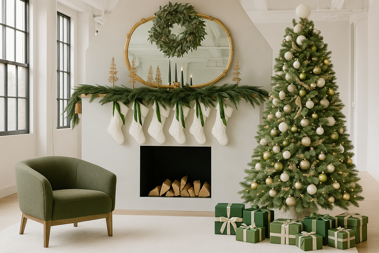 Evergreen Holiday Installation