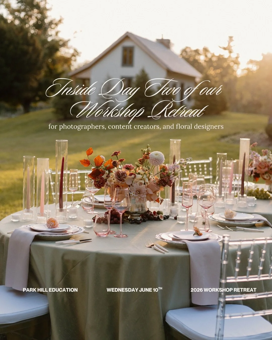 Day two of our workshop retreat 🤍

From our ceremony scene to getting ready moments, and our waterfront elopement scene, this day is full of so many beautiful moments we can&rsquo;t wait to bring to life.

1 &amp; 2 day tickets are available ✨
ps. o