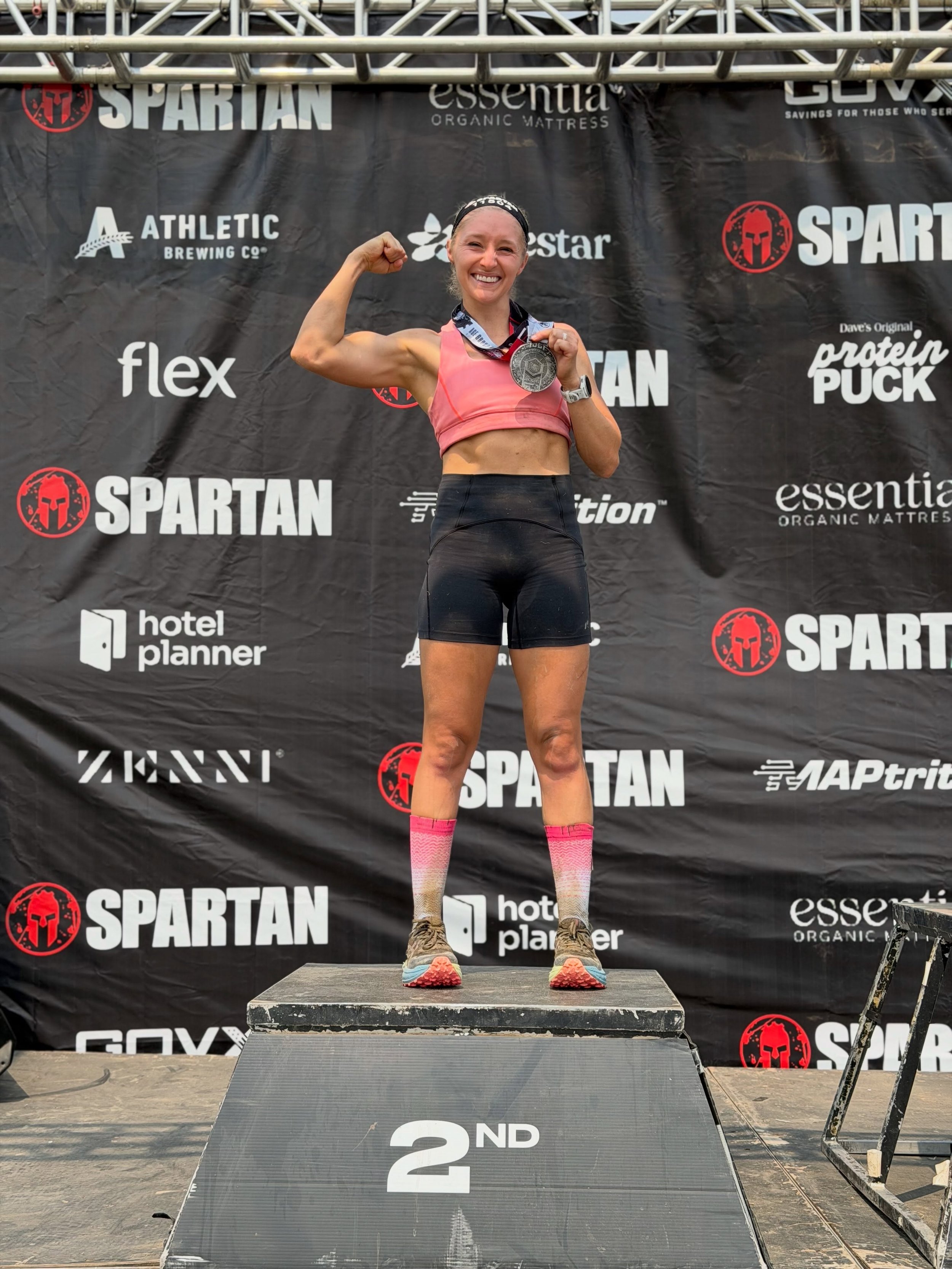 Day 1 Boise Spartan Trifecta weekend was one for the books👏

Came in with the goal of making podium for my age group and hit that goal despite being pushed into barbed wire and it being the roughest and hilliest course I have ran to date.

Running m