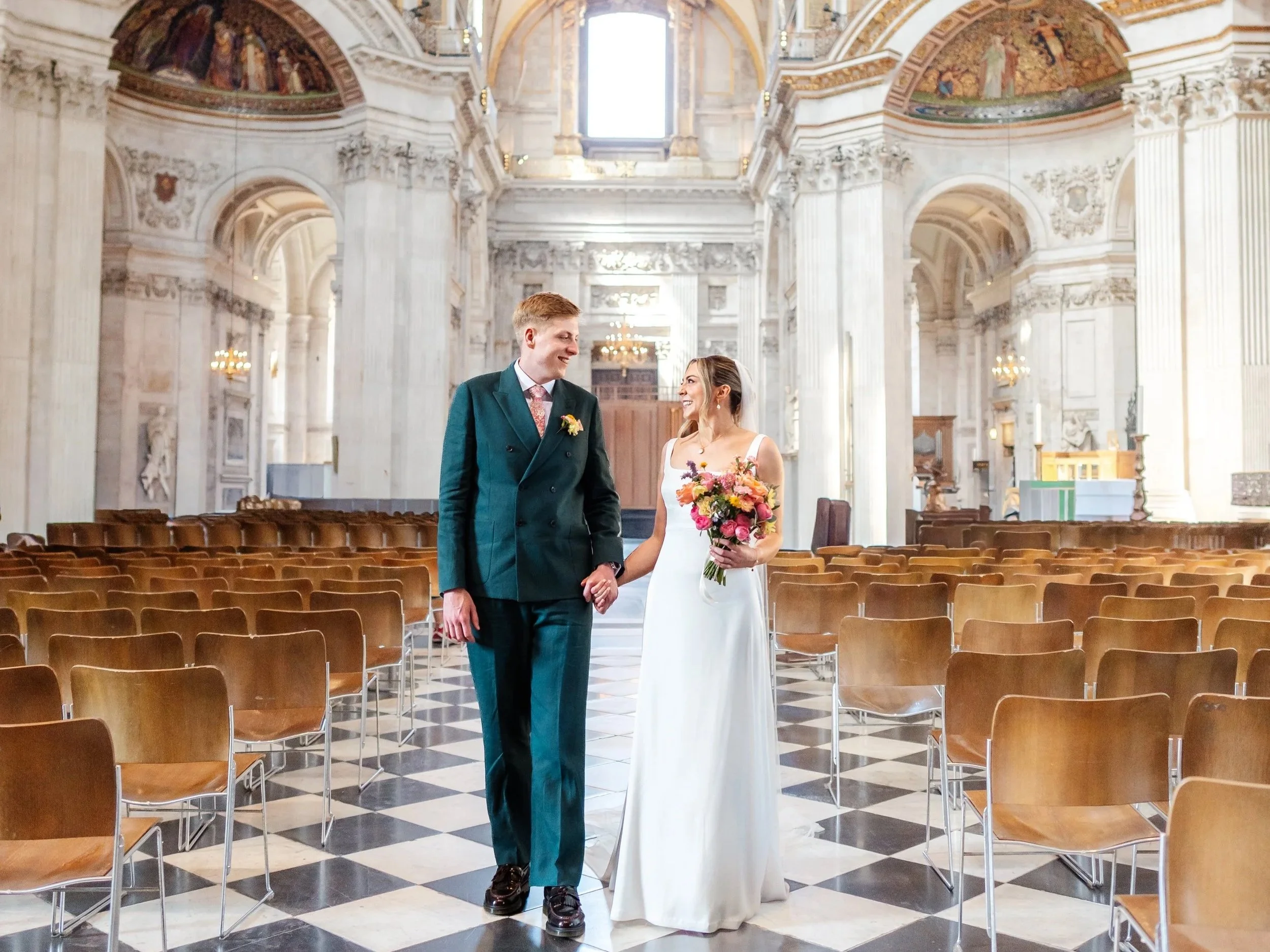 Jaz and Harry's Wedding St Pauls Cathedral OBE Chapel, London